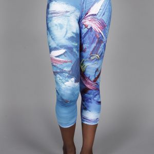 Multi-Coloured Capris Short Leggings – Cloudy Dream – Bodhi Me